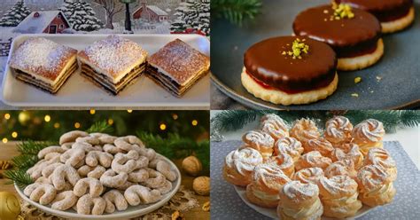 Koláž rôznych slovenských tradičných koláčov