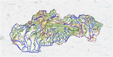 Mapa rozmiestnenia vrtných zariadení
