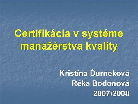 Certifikácia kvality plynových rozvodov