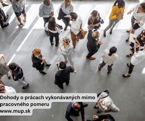 Ilustrácia rôznych typov dohôd o prácach mimo pracovného pomeru