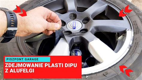 Detailná fotografia aplikovaného Plasti Dipu na disku