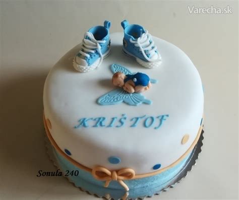 dizajn torty na krst pre chlapca