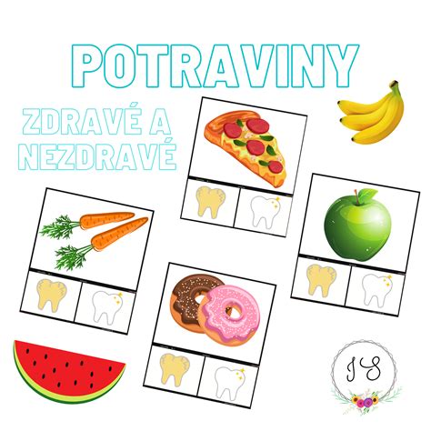 Tabuľka porovnávajúca zdravé a nezdravé potraviny