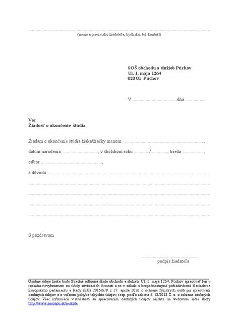 Štruktúra dokumentu Príloha 10A