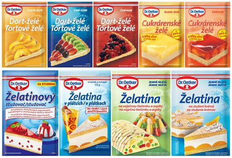 Ukážka rôznych produktov Dr. Oetker dostupných v COOP Jednote