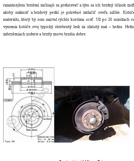 Schéma demontáže brzdového kotúča