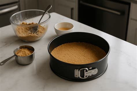 príprava korpusu na cheesecake