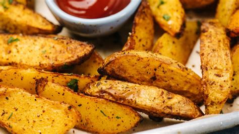 Zemiaky obalené v korení a škrobe