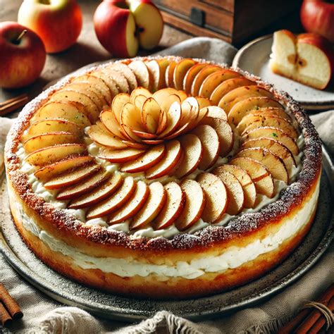 Jablkovo-tvarohový koláč