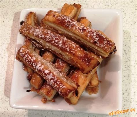 Jablkové hranolky z lístkového cesta