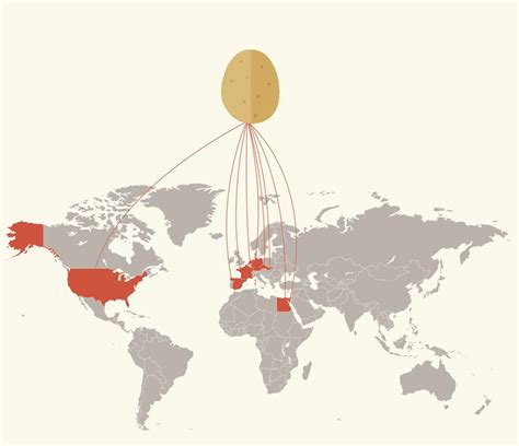 Mapa pôvodu zemiakov