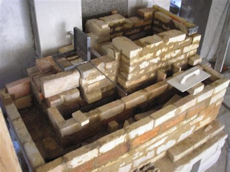 Stavba pece z tehál