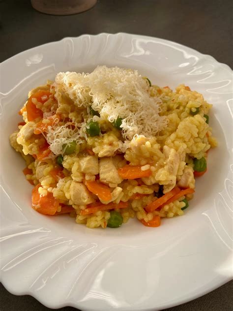 parmezánové rizoto s kuracím mäsom