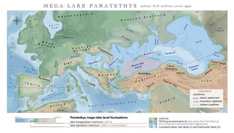 rekonštrukcia Paratethys jazera