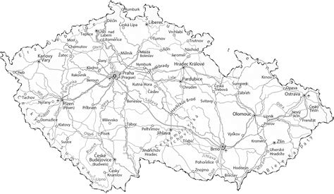 Mapa Českej republiky s vyznačeným regiónom Valašsko