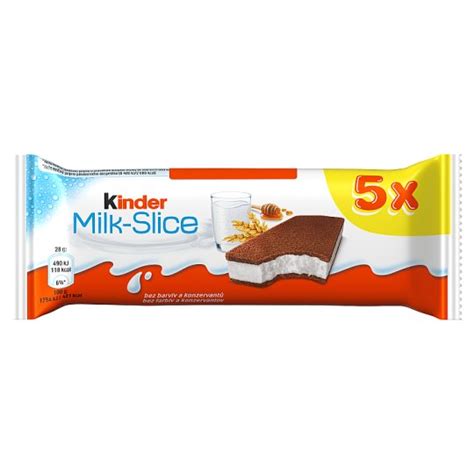 Hotový Kinder Mliečny Rez