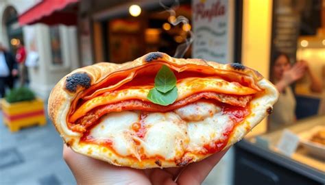 Pizza Portafoglio - tradičný spôsob podávania pizze v Neapole