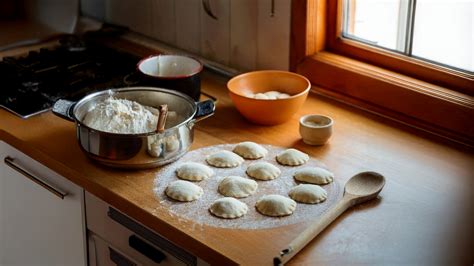 Príprava cesta na pirohy