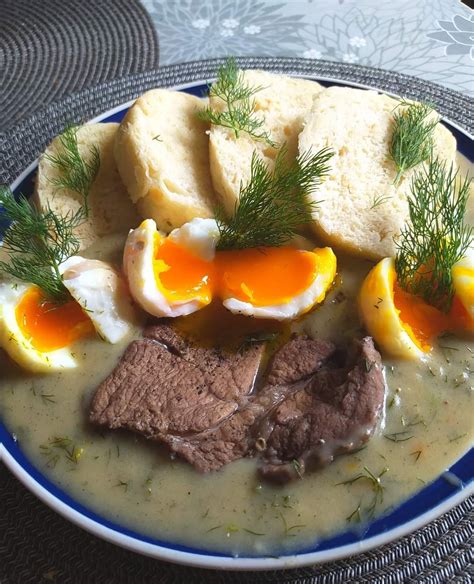 zemiaková omáčka s vajíčkom a kôprom