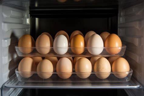 Schéma správneho skladovania vajec v chladničke