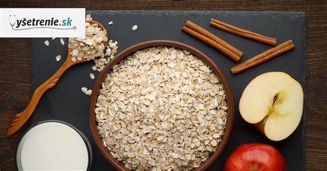 Ilustrácia ovsených vločiek a ovocia