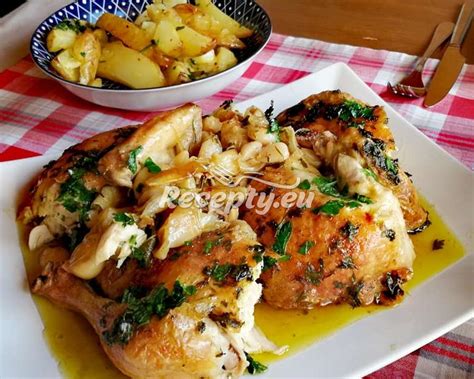 Pečené kura s citrónom a bylinkami