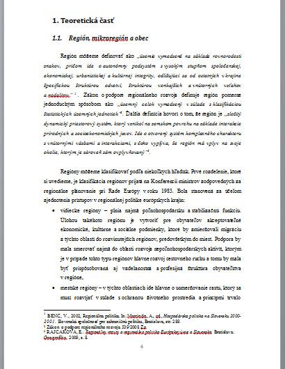 Štruktúra prezentácie bakalárskej práce