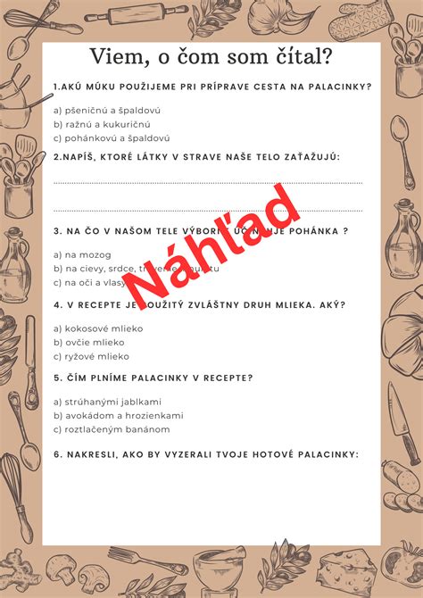 Koláž symbolizujúca čítanie kníh a tradičné slovenské jedlo