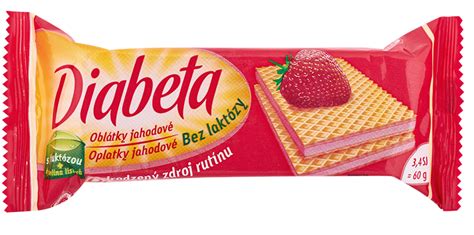 Zloženie oblátky Diabeta - Jahodová príchuť
