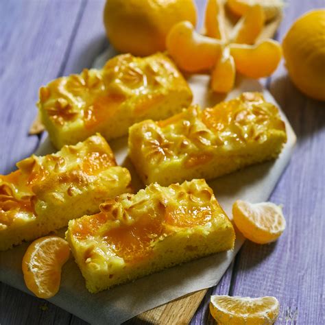 Nepečený mandarínkový koláč pripravený