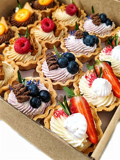 Ilustrácia rôznych druhov tartaletiek