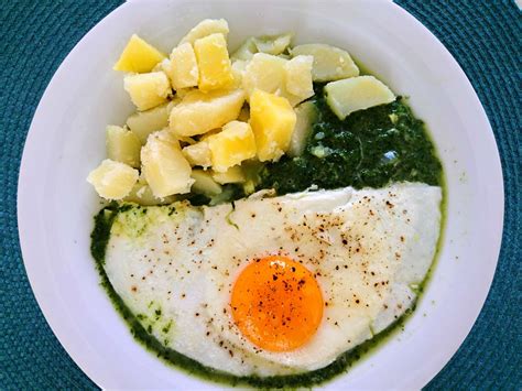 Ilustračná schéma s rôznymi variantami špenátového prívarku