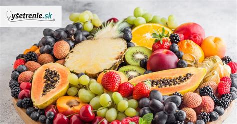 Ilustrácia rôznych druhov ovocia vhodných na kombináciu s mäsom