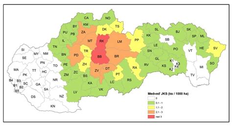 Mapa s regiónmi, kde je bábovka populárna