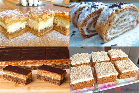 Rôzne druhy orechových koláčov