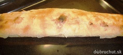 Slaná štrúdľa s tvarohovou plnkou