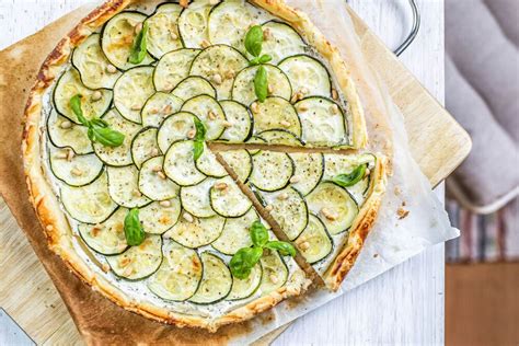 Cuketový slaný koláč s tvarohom