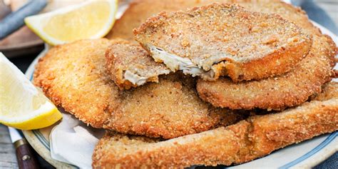 Proces plnenia bravčového rezňa