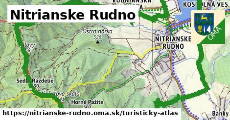 Mapa Nitrianske Rudno