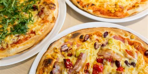Vizualizácia rôznych druhov pizze z ponuky