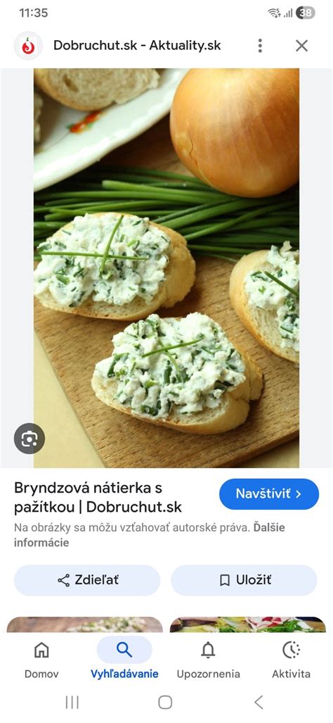 Suroviny na bryndzovú nátierku