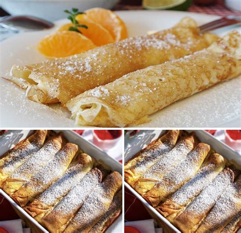 Hotové, zlatisté palacinky pripravené na podávanie