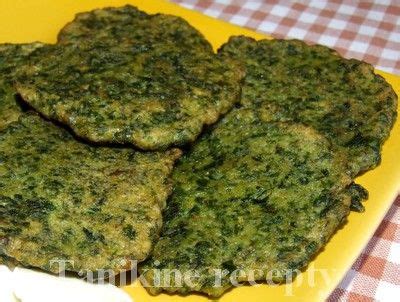 Farebné špenátové lievance