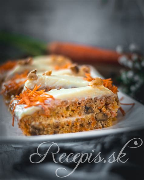 Krémová torta s mrkvou a orechmi