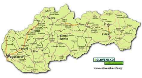Mapa poľnohospodárstva Slovenska