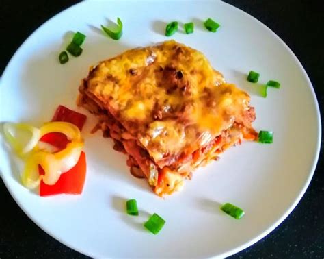 Suroviny na fitness lasagne