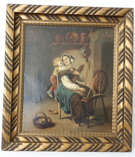 obraz matky s deťmi v chudobnej chalupe