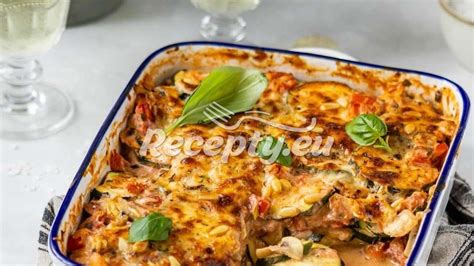 Zapekané lasagne s cuketou a baklažánom