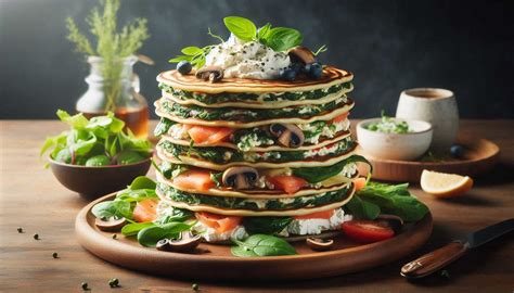 Ilustrácia slaných kukuričných palaciniek s rôznymi náplňami