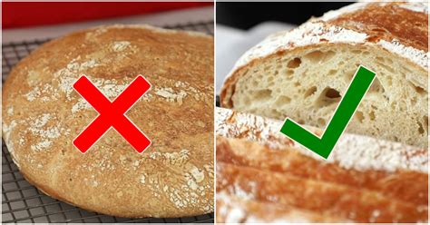 Chyby pri pečení chleba - vizuálne znázornenie